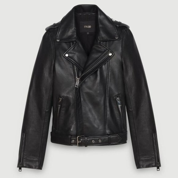 Maje Bocelix Leather Jacket - Picture 3 of 4